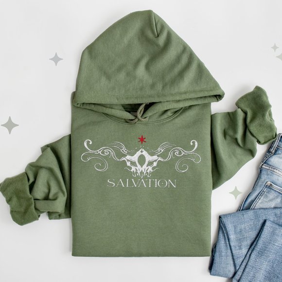 Lilith Embroidered Hoodie - Diablo 4 Mother Of Salvation Soft Hoodie - Picture 2 of 3